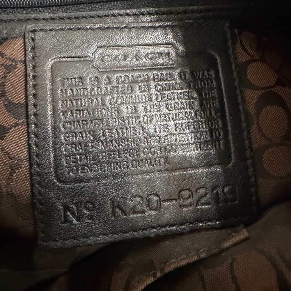 Vintage Coach Black Leather Hobo Bag with Silver Accent✨Priced to sell! - Picture 5 of 13